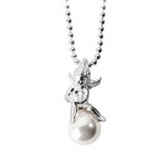 Pearl of Angels Anhänger Mini mit Muschelkernperle weiss